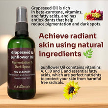 Load image into Gallery viewer, Bottle of Pigmentation & Dark Spots Cleansing Oil with Grapeseed and Sunflower Oil for radiant skin and pigmentation reduction