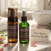 Load image into Gallery viewer, Anti-Ageing Cleansing Bundle with Oil Cleanser and Foaming Facial Wash for skincare routine enhancement
