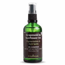 Load image into Gallery viewer, VLEssentials Double Cleansing Bundle with oil cleanser and foaming facial wash for pigmentation and dark spots treatment