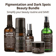 Load image into Gallery viewer, VLEssentials Pigmentation and Dark Spots Skincare Bundle with natural ingredients for brightening and even skin tone