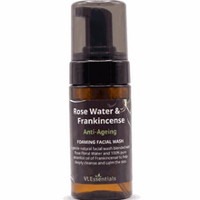 Load image into Gallery viewer, VLEssentials Anti-ageing Foaming Facial Cleanser with Rose Water and Frankincense 100ml bottle