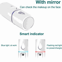 Load image into Gallery viewer, Portable Nano Mist Sprayer. Refresh your skin throughout the day with this portable Nano Mist Sprayer!This portable Nano Mist Sprayer comes in a handy and attractive packaging which makes it fBeauty ToolsVLEssentials.BeautyPortable Nano Mist Sprayer PINKVL Essentials Skincare