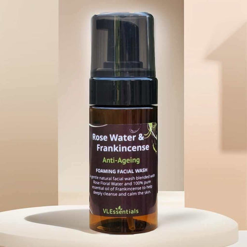 Anti-ageing Foaming Face Wash - Rose Water & Frankincense 100ml