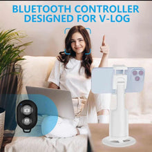 Load image into Gallery viewer, Auto Face Tracking Selfie Stick TripodIntelligent Ai New Mini Selfie Stick Automatic Face Tracking Shooting 360 Degree Rotation Follow Live Phone Holder Gimbal.
Features:


 Gesture Control


 Bluetooth VLEssentials.BeautyAuto Face Tracking Selfie Stick TripodVLEssentials.Beauty
