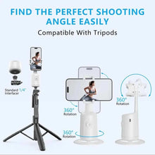 Load image into Gallery viewer, Auto Face Tracking Selfie Stick TripodIntelligent Ai New Mini Selfie Stick Automatic Face Tracking Shooting 360 Degree Rotation Follow Live Phone Holder Gimbal.
Features:


 Gesture Control


 Bluetooth VLEssentials.BeautyAuto Face Tracking Selfie Stick TripodVLEssentials.Beauty
