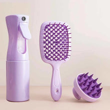 Load image into Gallery viewer, Scalp Massage Comb 3pcs Set for Relaxing Hair Careut Comb Shampoo Massage Brush For Bath Hair Washing Spray Bottle Salon Hairdressing ToolsVLEssentials.Beauty3pcs set Scalp Massage CombVLEssentials.Beauty
