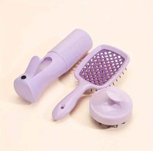Load image into Gallery viewer, 3pcs set Scalp Massage Comb3pcs set Scalp Massage Comb Hollow Out Comb Shampoo Massage Brush For Bath Hair Washing Spray Bottle Salon Hairdressing ToolsVLEssentials.Beauty3pcs set Scalp Massage CombVLEssentials.Beauty
