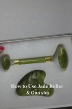 Load and play video in Gallery viewer, beauty tool, beauty tools, beauty, skincare, facial tools, best beauty tools, popular beauty tools, skin tools, derma devices, beauty tips, jade roller, facial rollers, face massage, guasha therapy, guasha, guasha facial, jade
