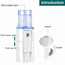 Load image into Gallery viewer, Portable Nano Mist Sprayer. Refresh your skin throughout the day with this portable Nano Mist Sprayer!This portable Nano Mist Sprayer comes in a handy and attractive packaging which makes it fBeauty ToolsVLEssentials.BeautyPortable Nano Mist Sprayer PINKVL Essentials Skincare

